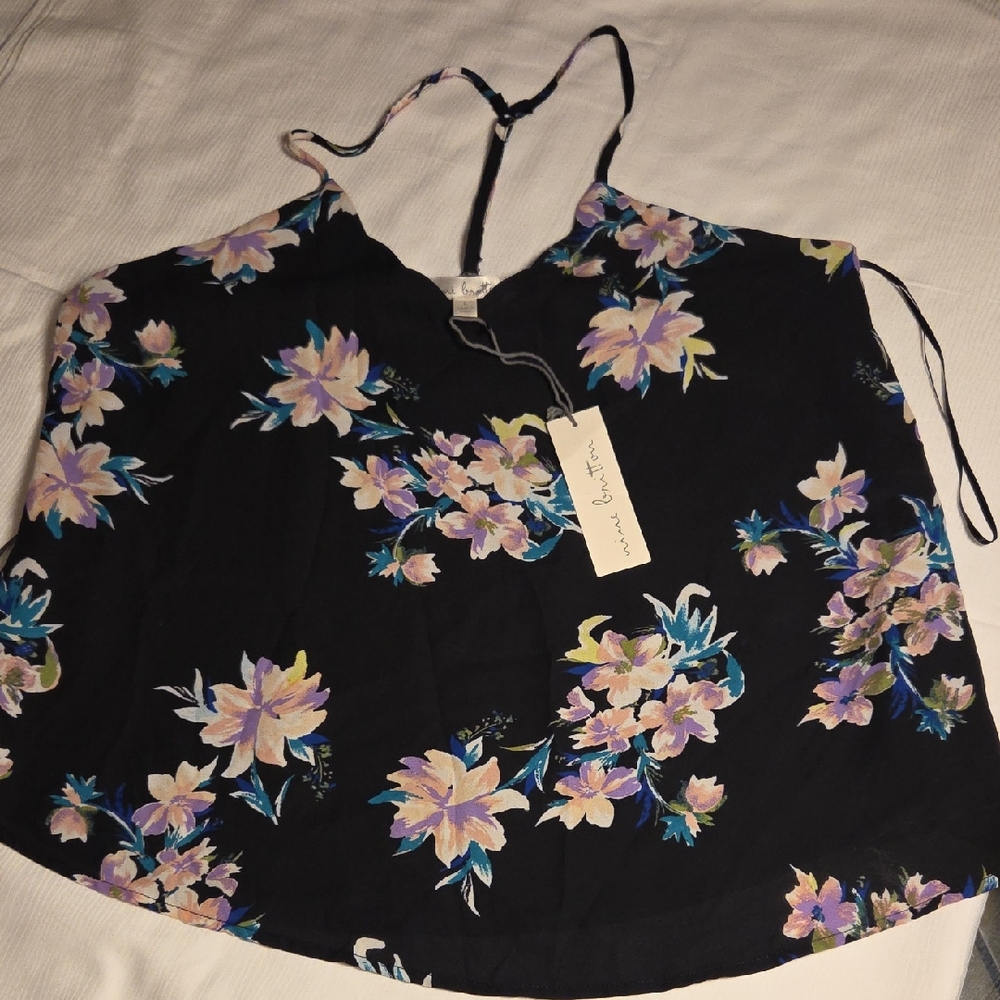 Nine Britton Black Floral Camisole